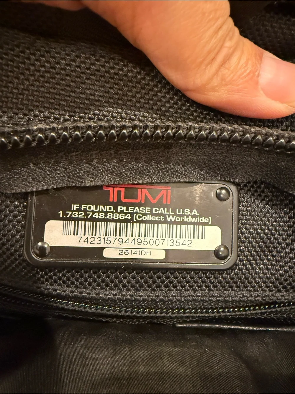 Tumi Alpha Ballistic Laptop Bag Black Nylon Expandable 26141DH Briefcase